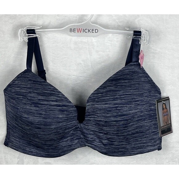 Be Wicked Miss Me Bra Blue Size 38D NWT - Picture 1 of 8